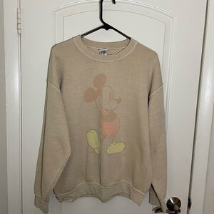 Junk Food x Disney Faded Mickey Crewneck – Size Medium